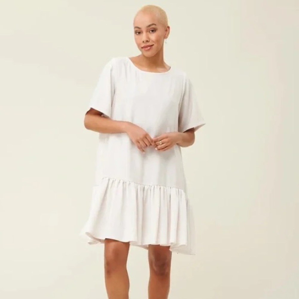 Emma Knudsen Lauren Dress, Size S/M, Minimalist Drop Waist